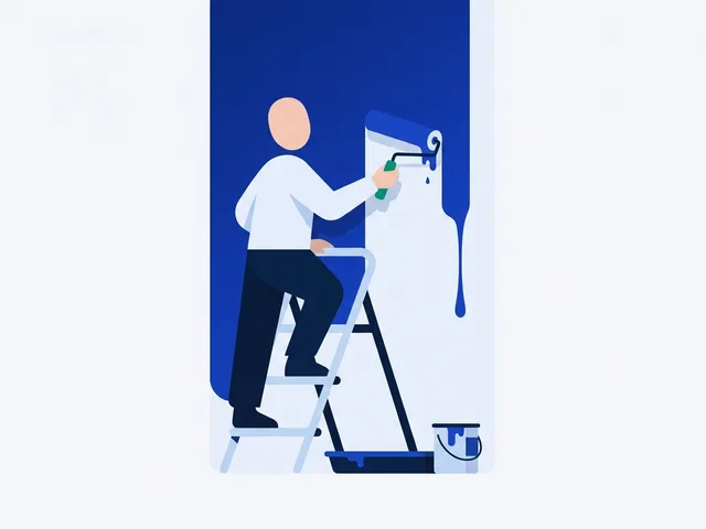 Illustration peintre en bâtiment